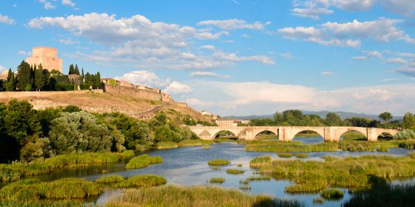 Vista desde el río de Ciudad Rodrigo, Salamanca